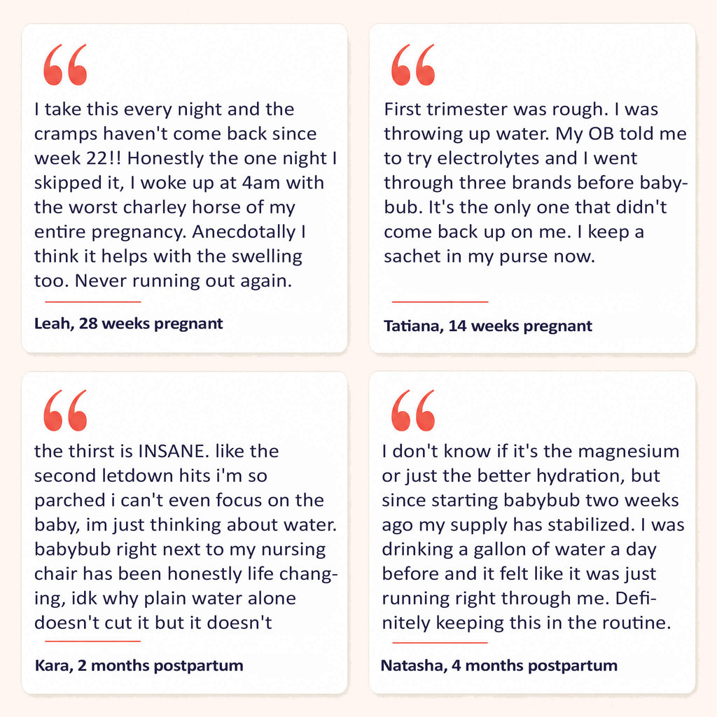 Bub's Pregnancy & Breastfeeding Hydration